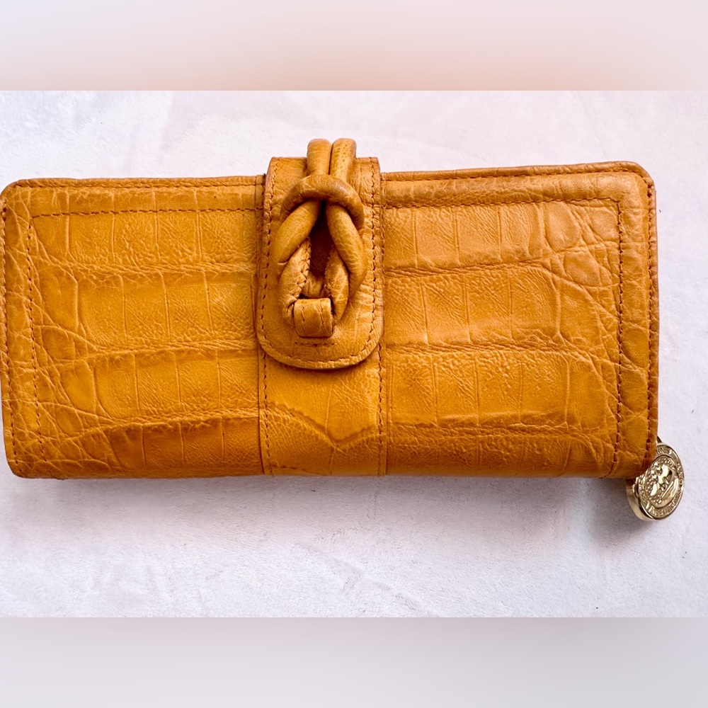 RARE NWT BRAHMIN MIGNON RENDEZVOUS WALLET - UNIQUE KNOT DESIGN